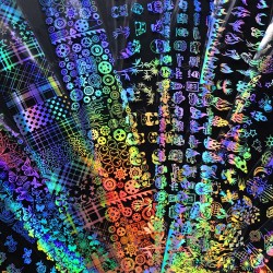 Folia transferowa - hologram wzór