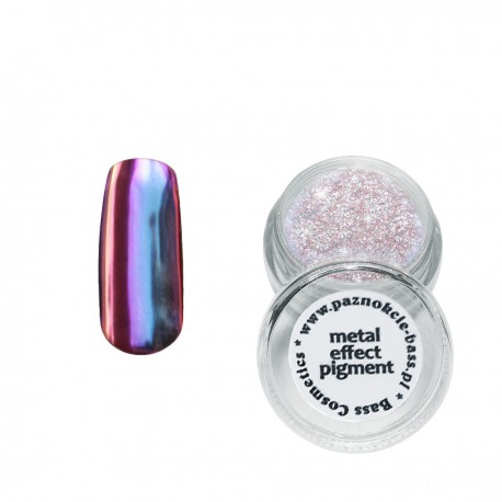 Pigment metaliczny / chrom - 01 - błękitny z różowym - efekt lustra