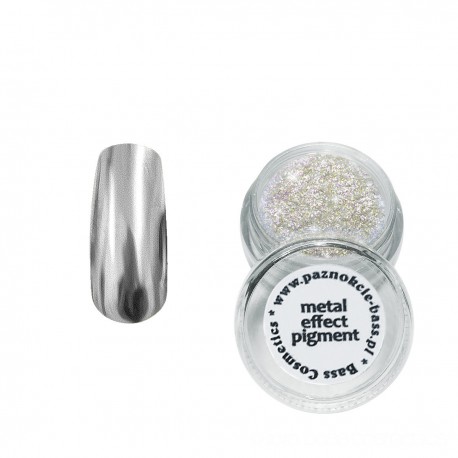 Pigment metaliczny / chrom - 06 - srebrny 2 - efekt lustra