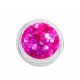 konfetti płatki hexagoalne holograficzne magenta