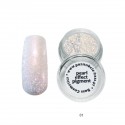 Zestaw pigmentów perłowych 5 x 7 ml : Kolor pigment perła:płatki srebrno-różowe