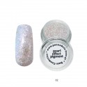 Zestaw pigmentów perłowych 5 x 7 ml : Kolor pigment perła:płatki srebrne